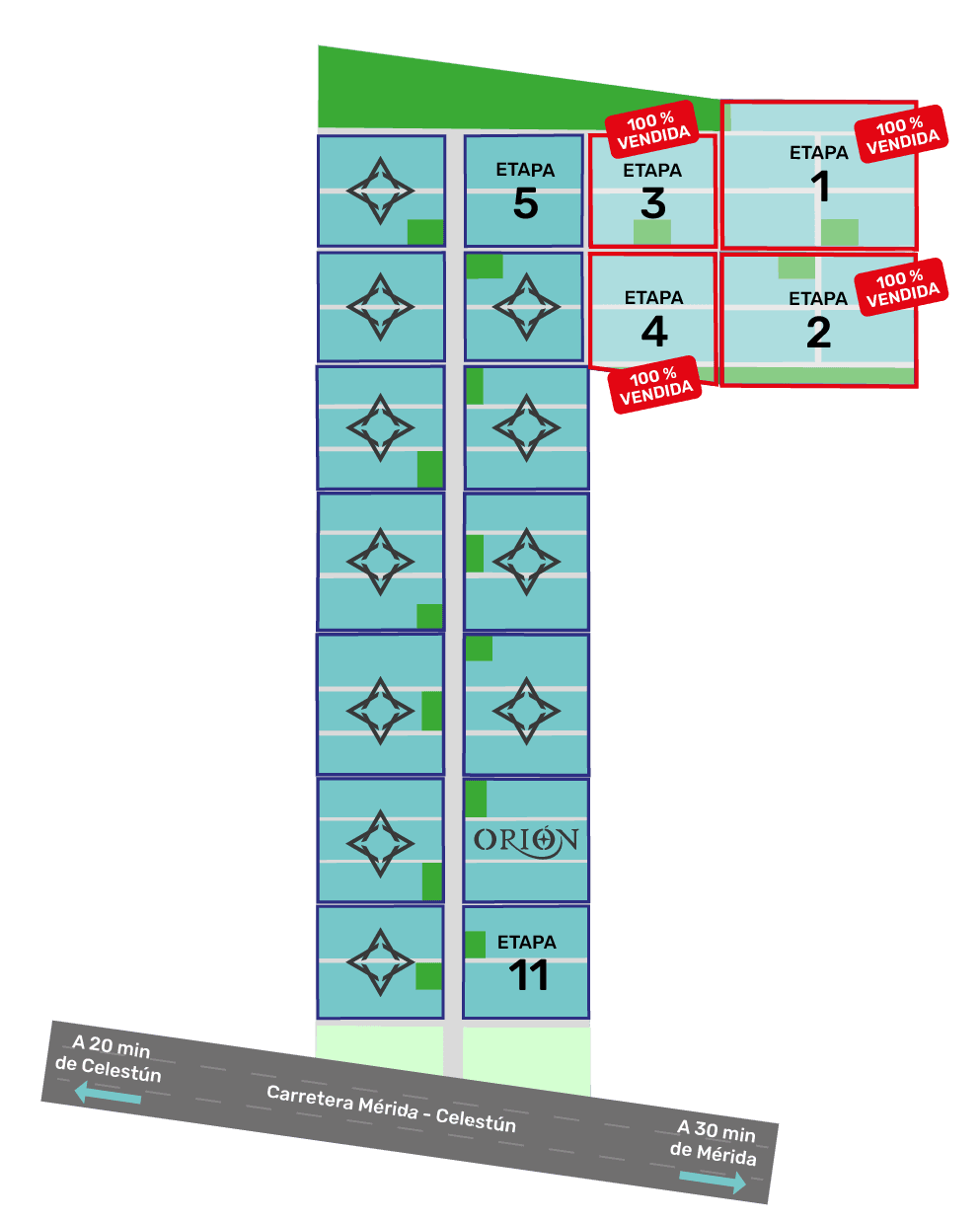 Marstela master plan — mapa de lotes etapa 5